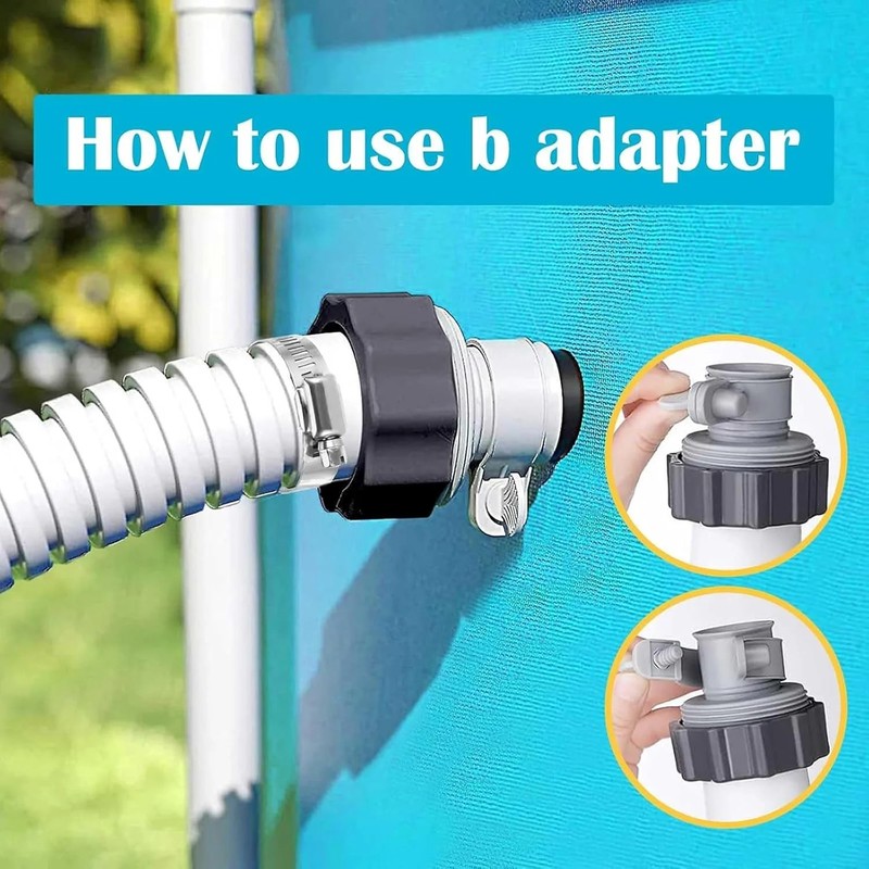 Pool Hose Adapter Type B Conversion for Above Ground Pools Pump - 1.25 Inch to 1 gallery