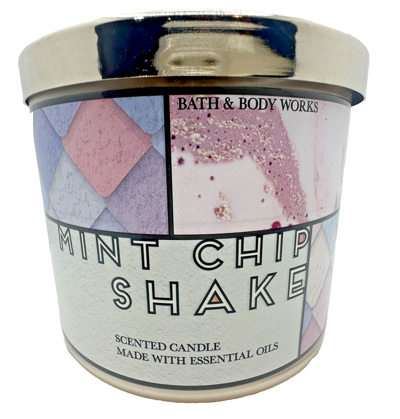 Bath & Body Works Mint Chip Shake 3 Wick 14.5 Oz Candle gallery
