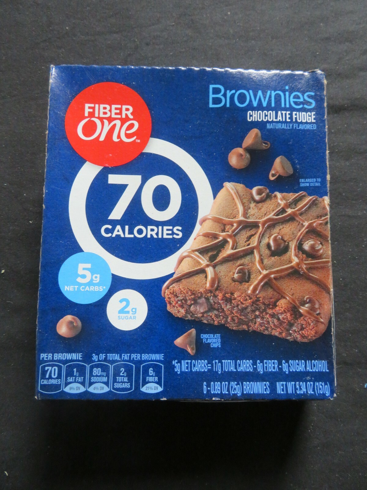 (1) 6-Count Box Fiber One Brownies Chocolate Fudge 0.89 Oz Each ^ gallery