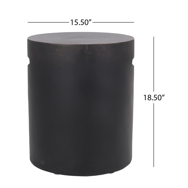 Minimalist Concrete End Table for Outdoor Spaces - Lightweight, , No Assembly gallery