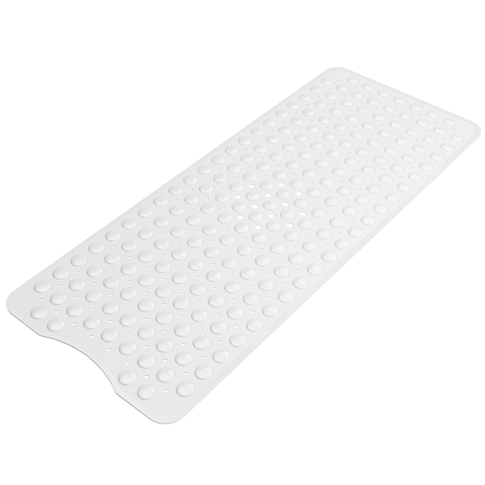 Amazerbath 40X16 Rectangular White Non-slip Bathtub Shower Mat With Suction Cups gallery