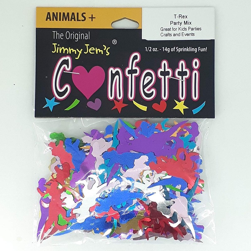 T-Rex Multi-Color Confetti for Dinosaur Themed Birthday Party Table Scatter gallery