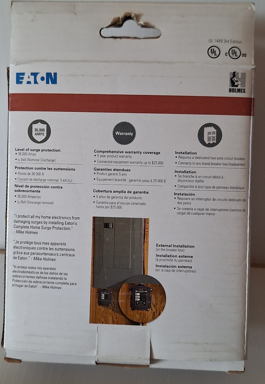 Eaton CHSPT2SURGE SPD Type 2 Chsp Whole Home Surge Protector Nema 4 gallery