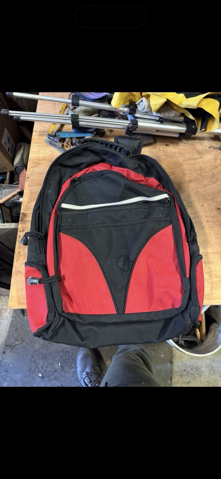 Red Hiking Backpack