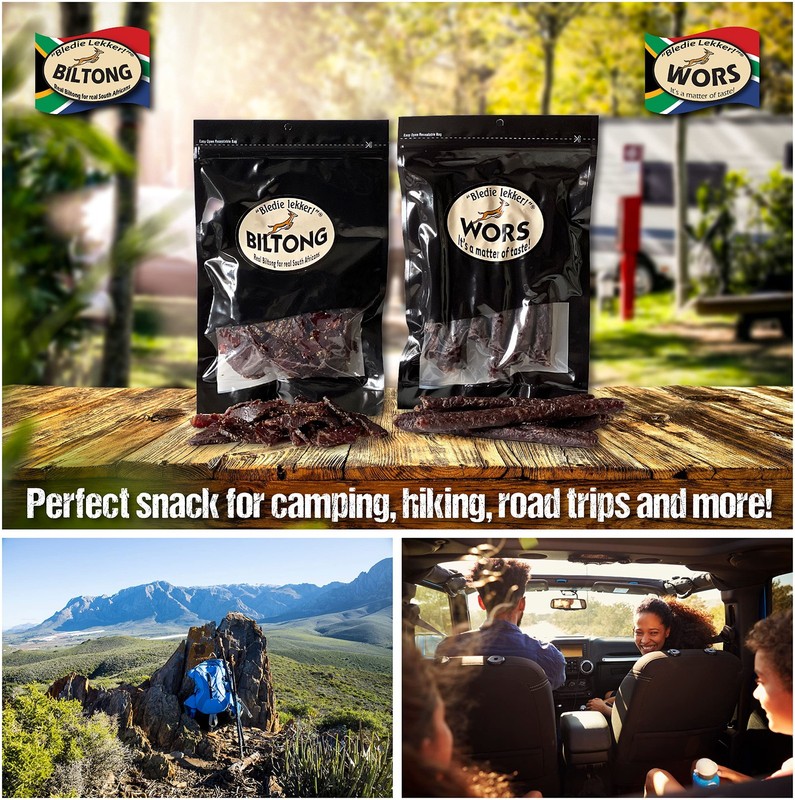 Bledie Lekker Biltong & Droewors Bundle 8oz+8oz South African Style gallery