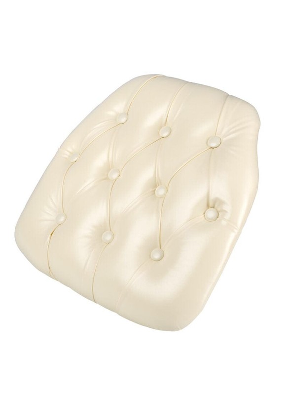 Ivory 1.75" Thick Vinyl Tufted Chiavari Chair Cushion by Chivari gallery