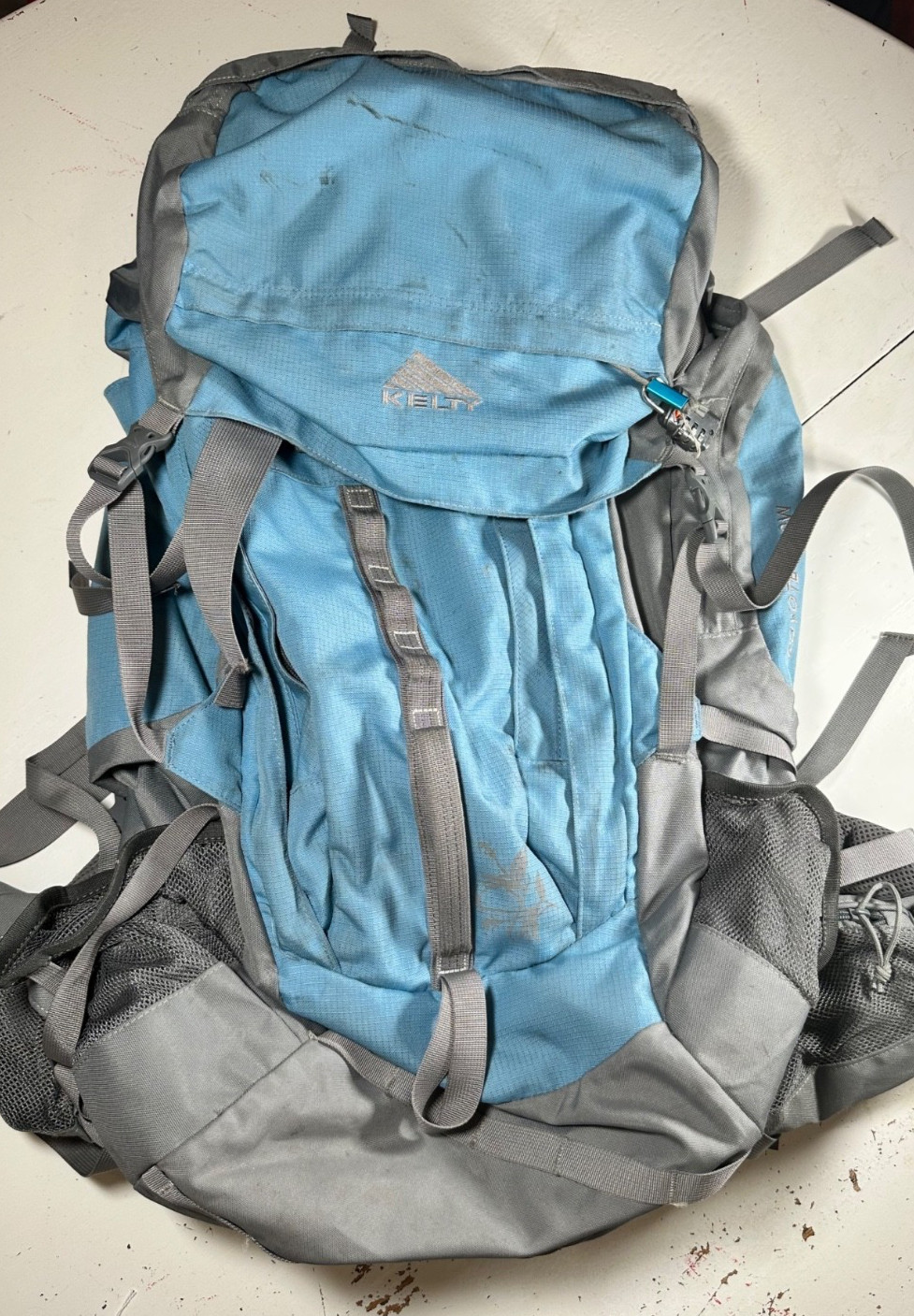 Kelty Coyote 4500 Internal Frame Hiking Back Pack Light Blue Backpacking Gorp