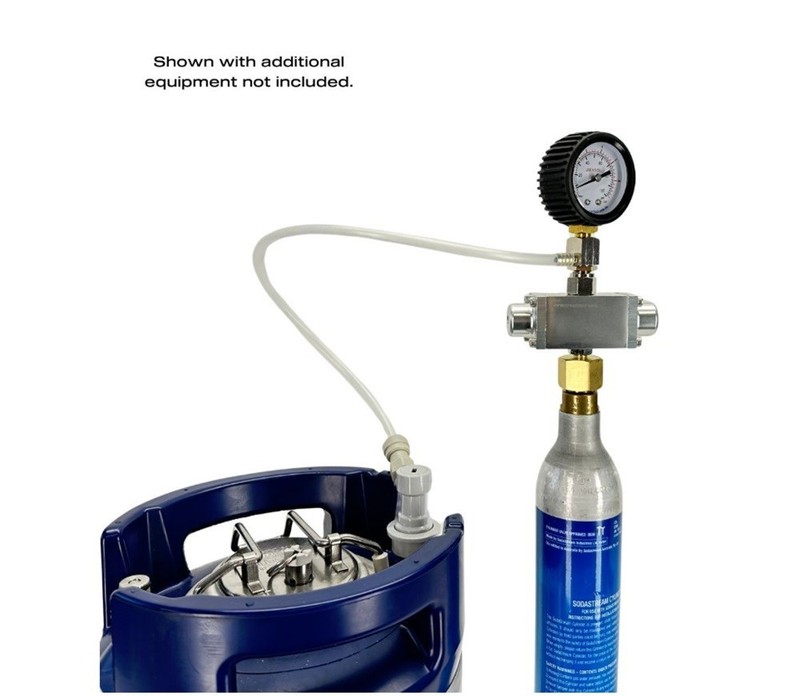 Universal Mini Gas Master CO2 Regulator for Regular CO2 Gas Bottle/Soda Stream gallery