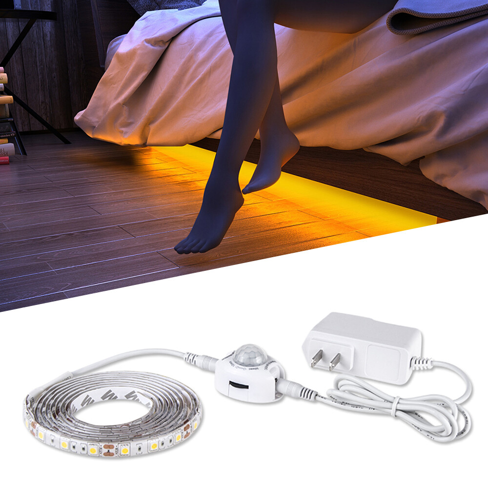 16.4ft Motion Activated LED Strip Light Waterproof for Kitchen, Bed, Stair gallery
