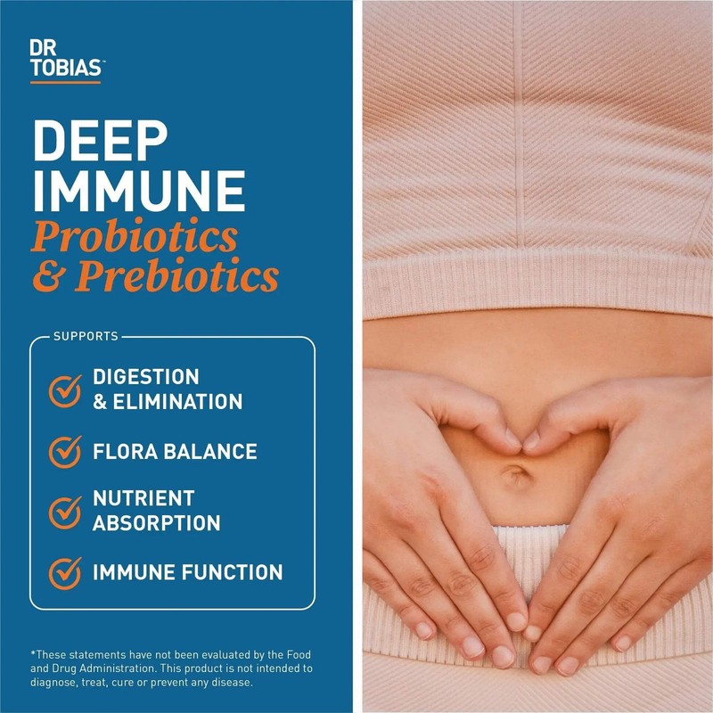 Deep Immune Probiotics & Prebiotics - Dual Action Digestion & Immune Support gallery