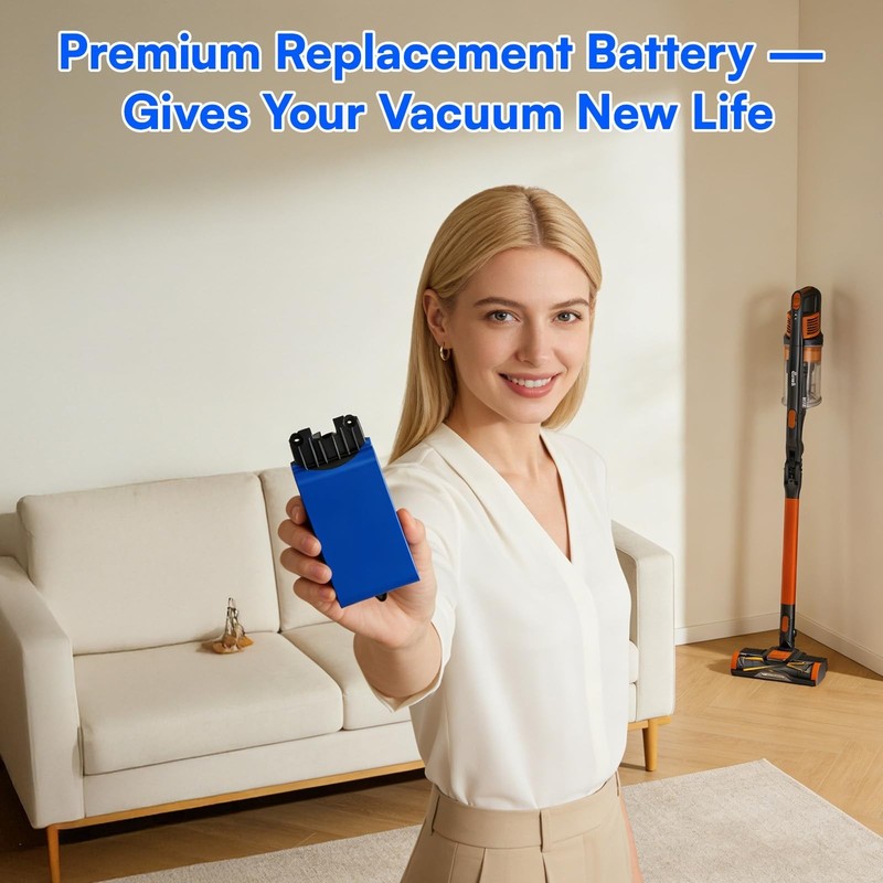 21.6V 4600mAh Replacement Battery for Shark IX140 IX141 IX142 IZ140 Cordless Vac gallery