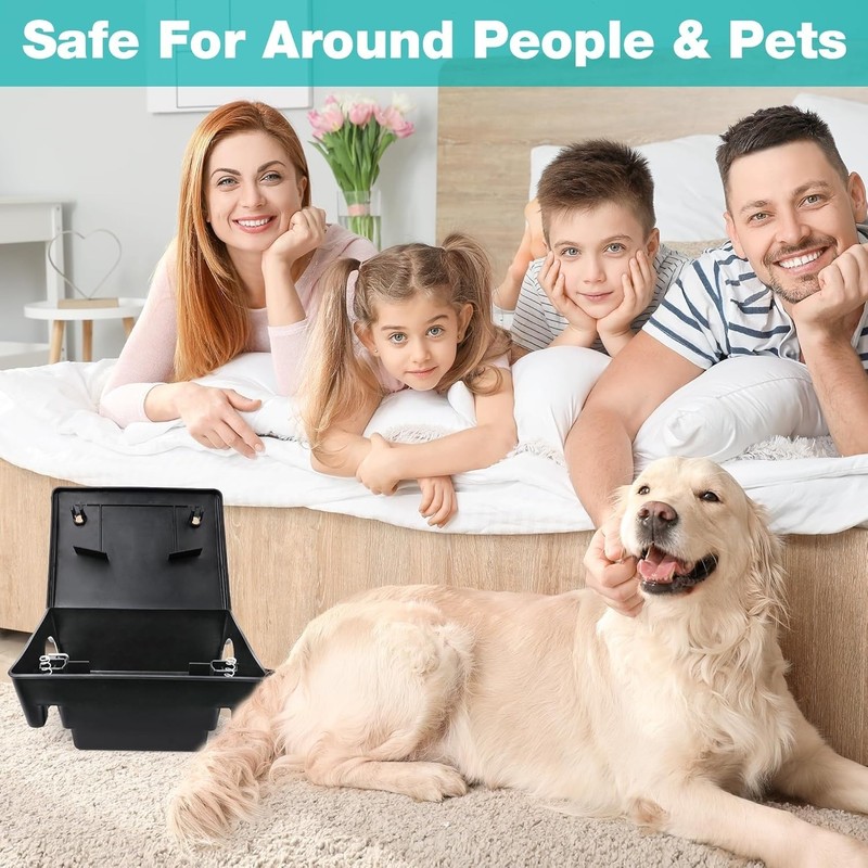 Rat Bait Stations, 4 Pack, Rat Trap Control, Key-Locking Box Child & Pet-Safe gallery