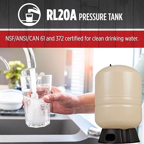 RL20A - 20-Gallon Vertical Pre-Charged Pressure Tank with 20 Gallon Vertical gallery