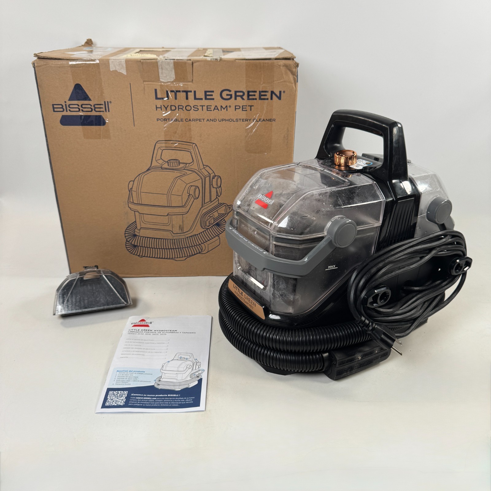 BISSELL Little Green® HydroSteam® Pet Portable Carpet Cleaner, 3618 gallery