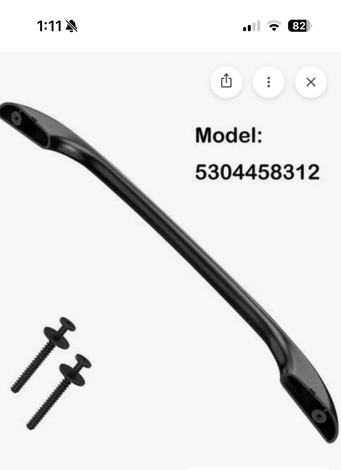 Oven Door Handle 5304458312 for Kenmore 790.96429408 790.96213409 790.45489502 gallery
