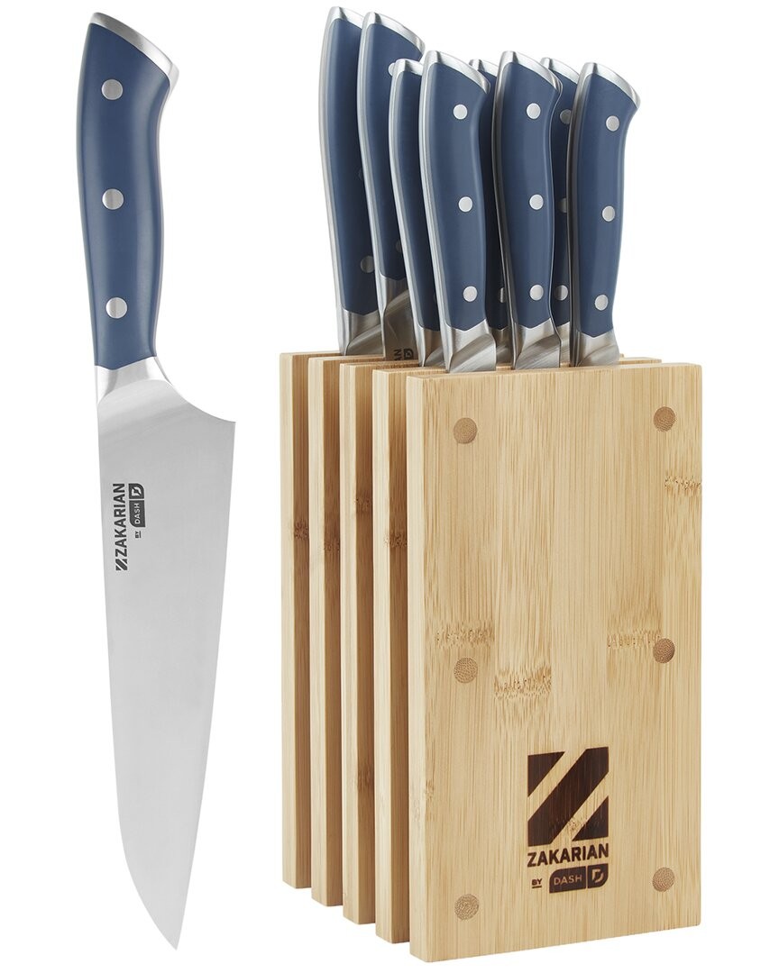 Dash Zakarian 11Pc Knife Block Set Blue gallery