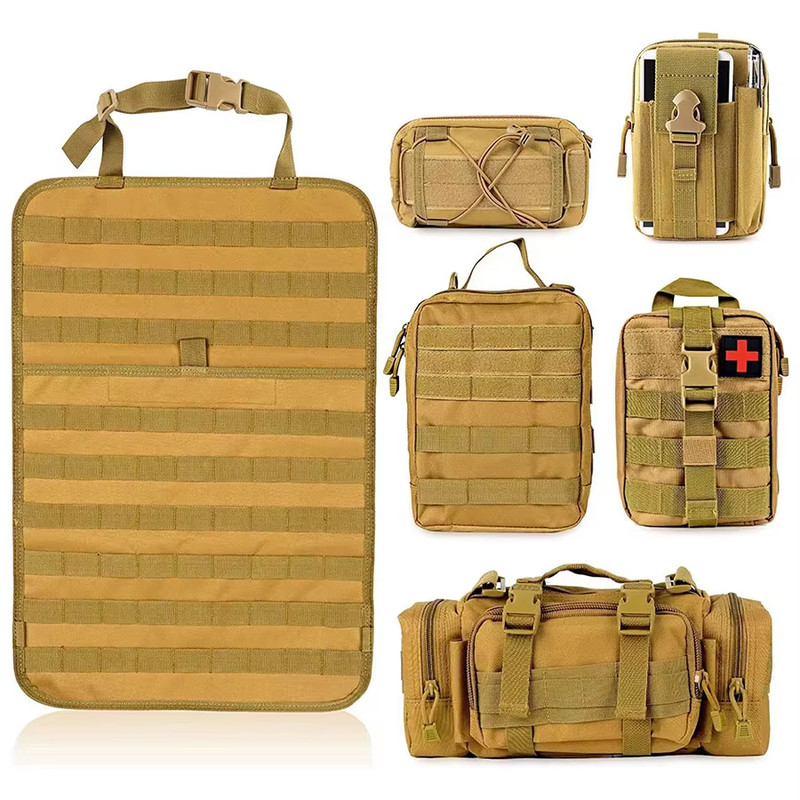 High Quality Multifunction 55*37CM 600D 6PCS in 1 Car Back Seat Tactical Hanging gallery