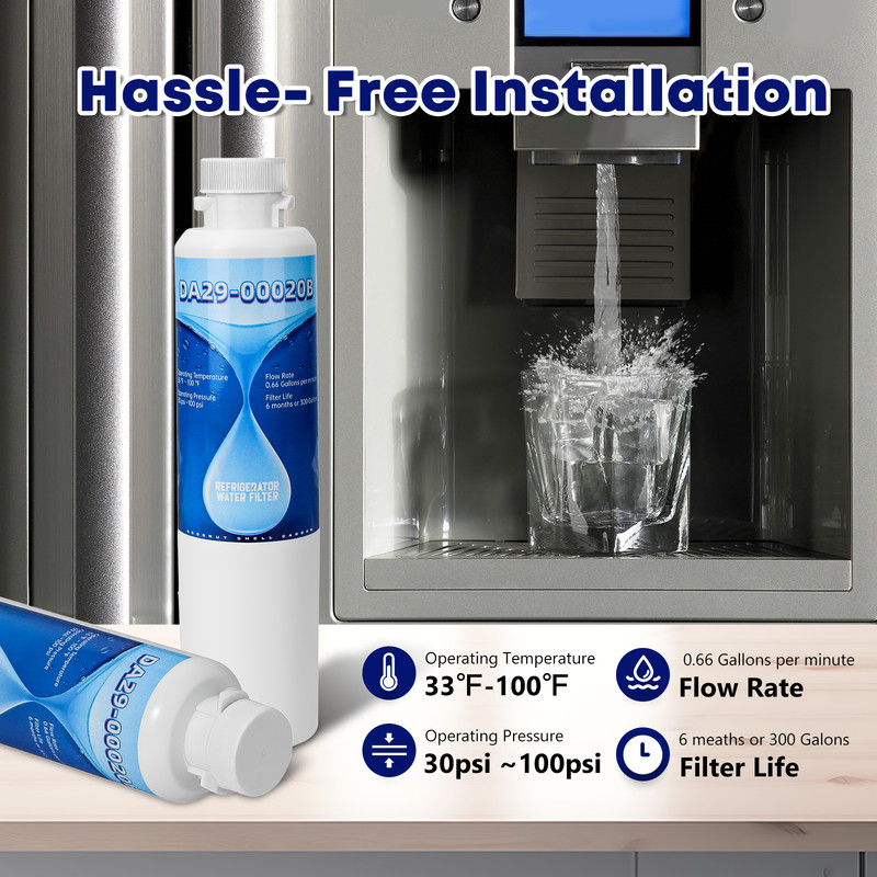 6 Pack DA29-00020B Refrigerator Water Filter, Replacement for Samsung gallery