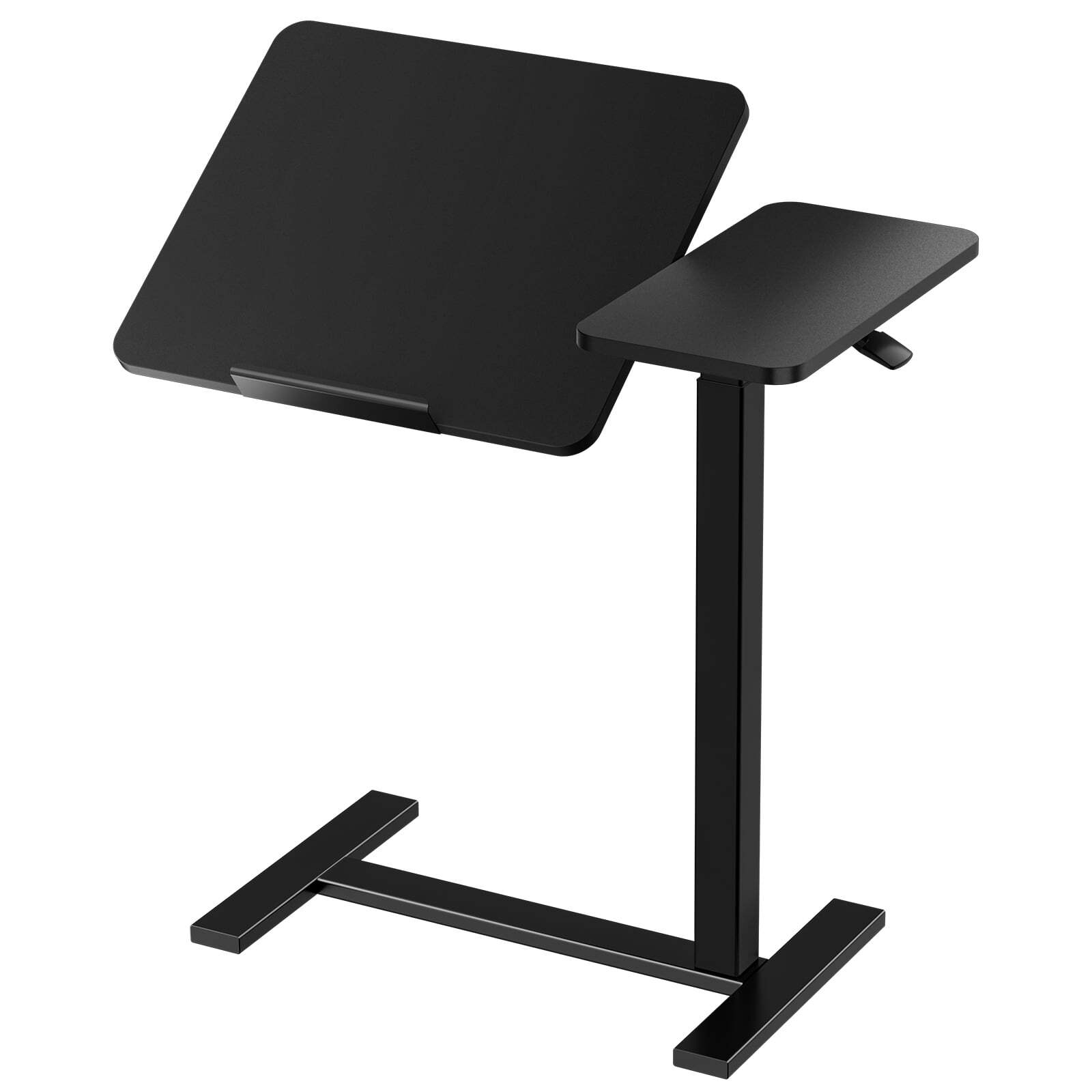 Overbed Bedside Desk Rolling Laptop Stand Tray Overbed Table w/ Wheel Adjustable gallery