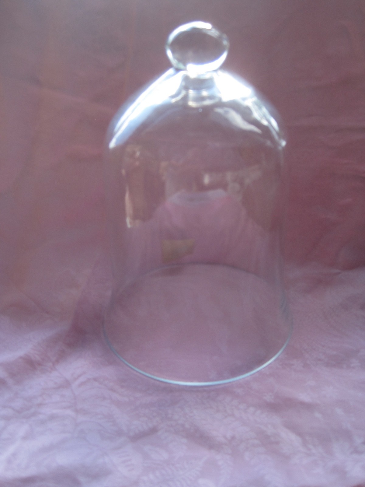 Large 11'' Victorian Style Glass Cloche Dome Bell Jar Cover Clear gallery