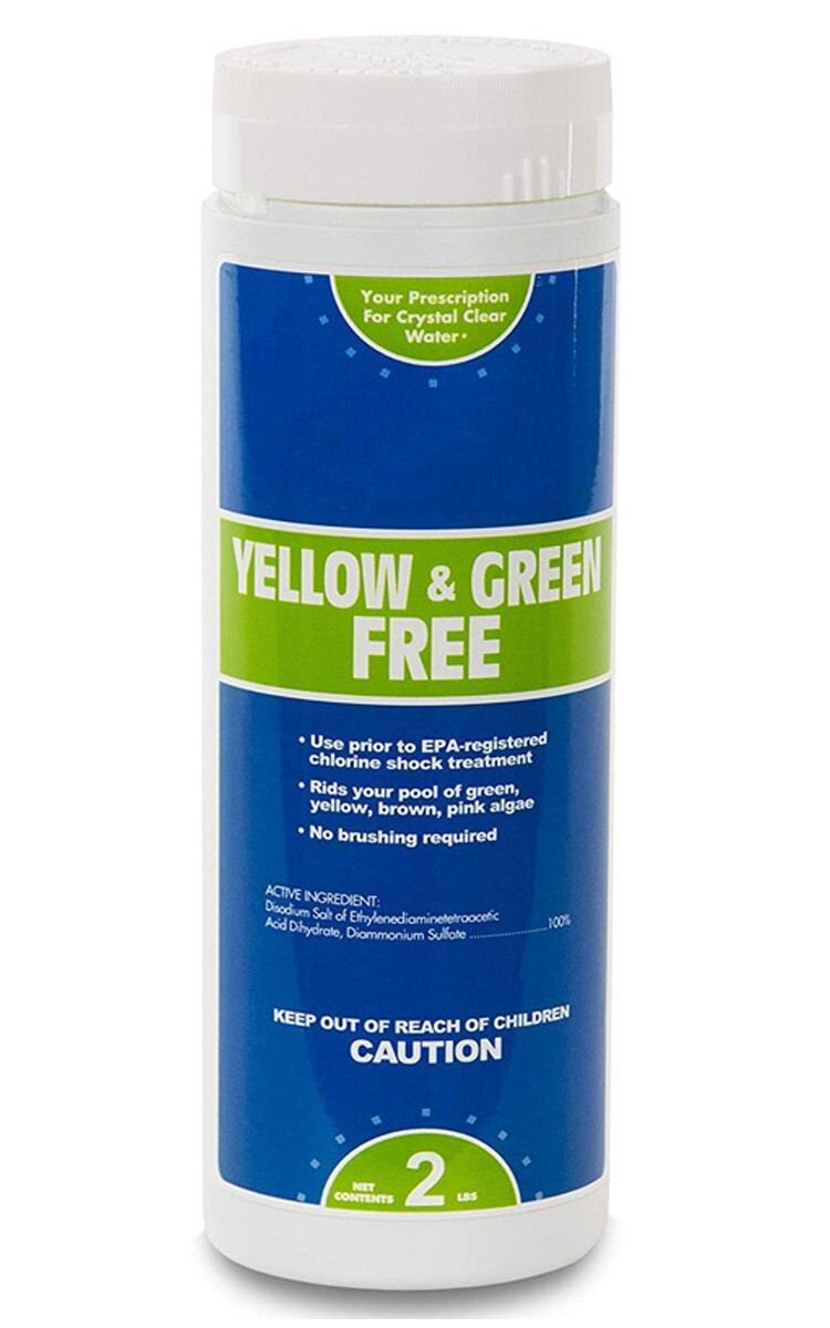 Yellow & Green to Clear Swimming Pool Algaecide Chemical Remover - 2 lb Bottle gallery