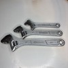 Kobalt Adjustable Wrenches 3 Piece Set 10 inch 250mm 8 inch 200mm 6 inch 150mm gallery