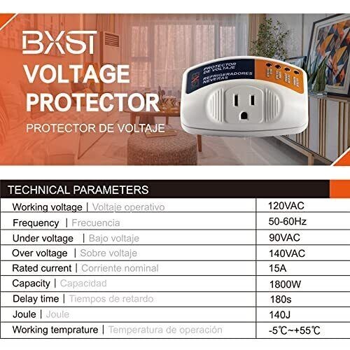 BXST one outlet Surge Protector 15A 1800w 140J Single Outlet Surge Protector gallery