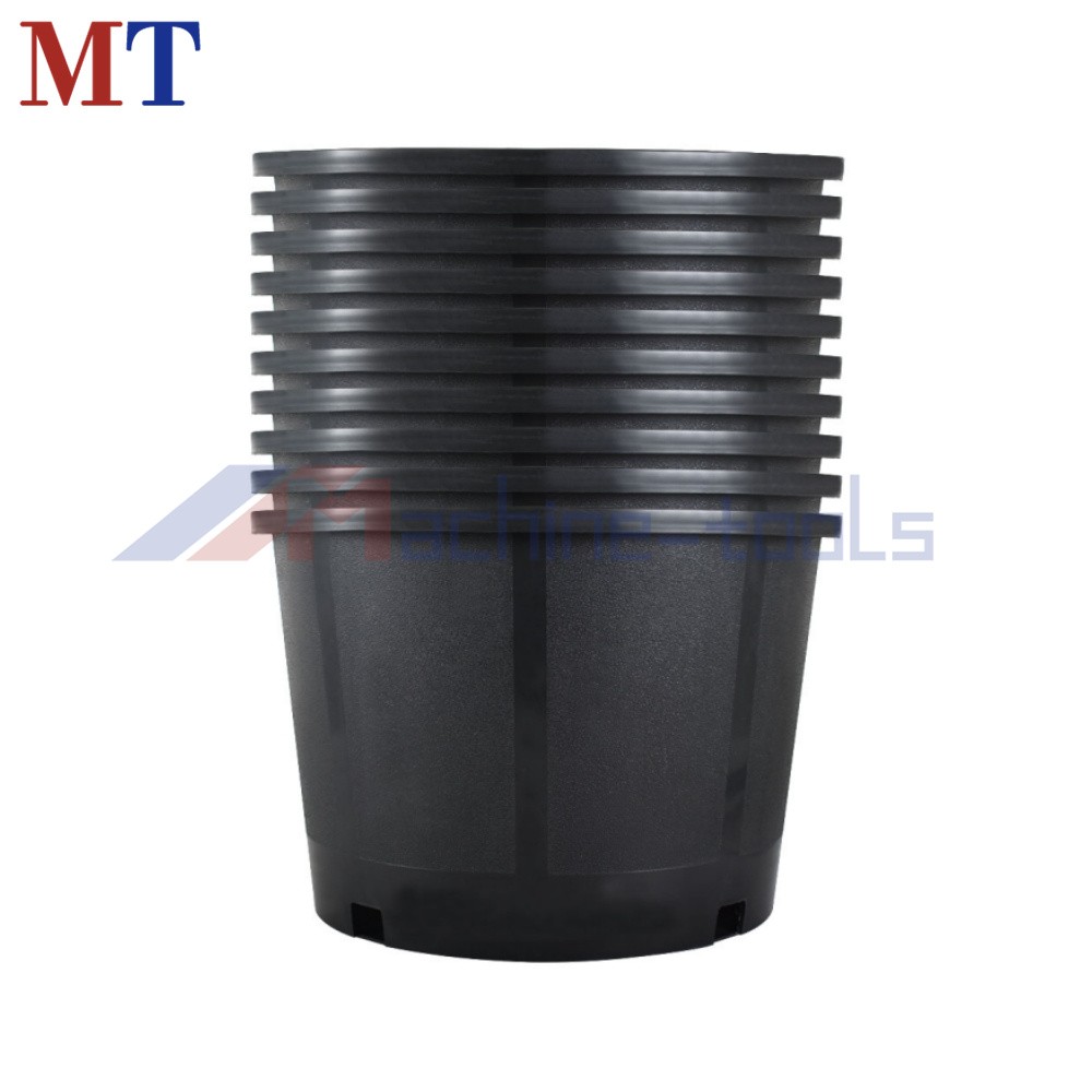 10 Pack 5 Gallon Black Plant Injection Molded Nursery Pots Container Premium gallery