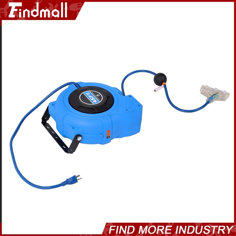 Findmall Retractable Extension Cord Reel Power Cord Reel 45FT 12AWG/3C SJTOW gallery