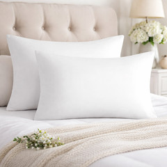 Standard Queen Size Pillowcase Set – 400 Thread Count, 100% Cotton Sateen, Set