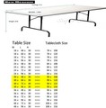 Tablecloth Rectangular Seamless 72 x 120 inch By Broward Linens - Variety Colors gallery