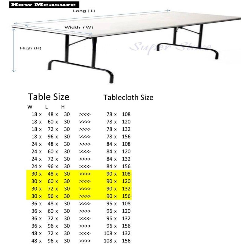 Tablecloth Rectangular Seamless 72 x 120 inch By Broward Linens - Variety Colors gallery