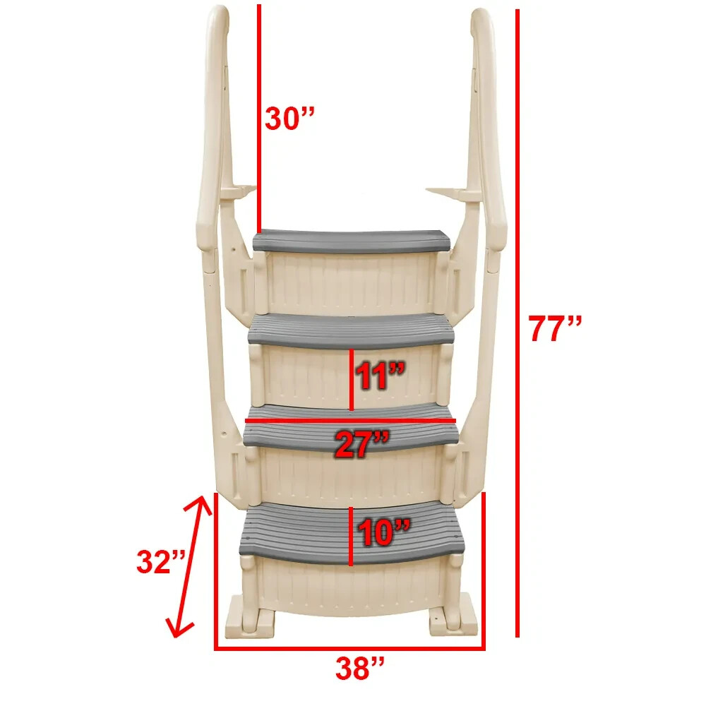 Confer CCXAG 4-Step Above Ground Swimming Pool Entry System Step - Choose Color gallery