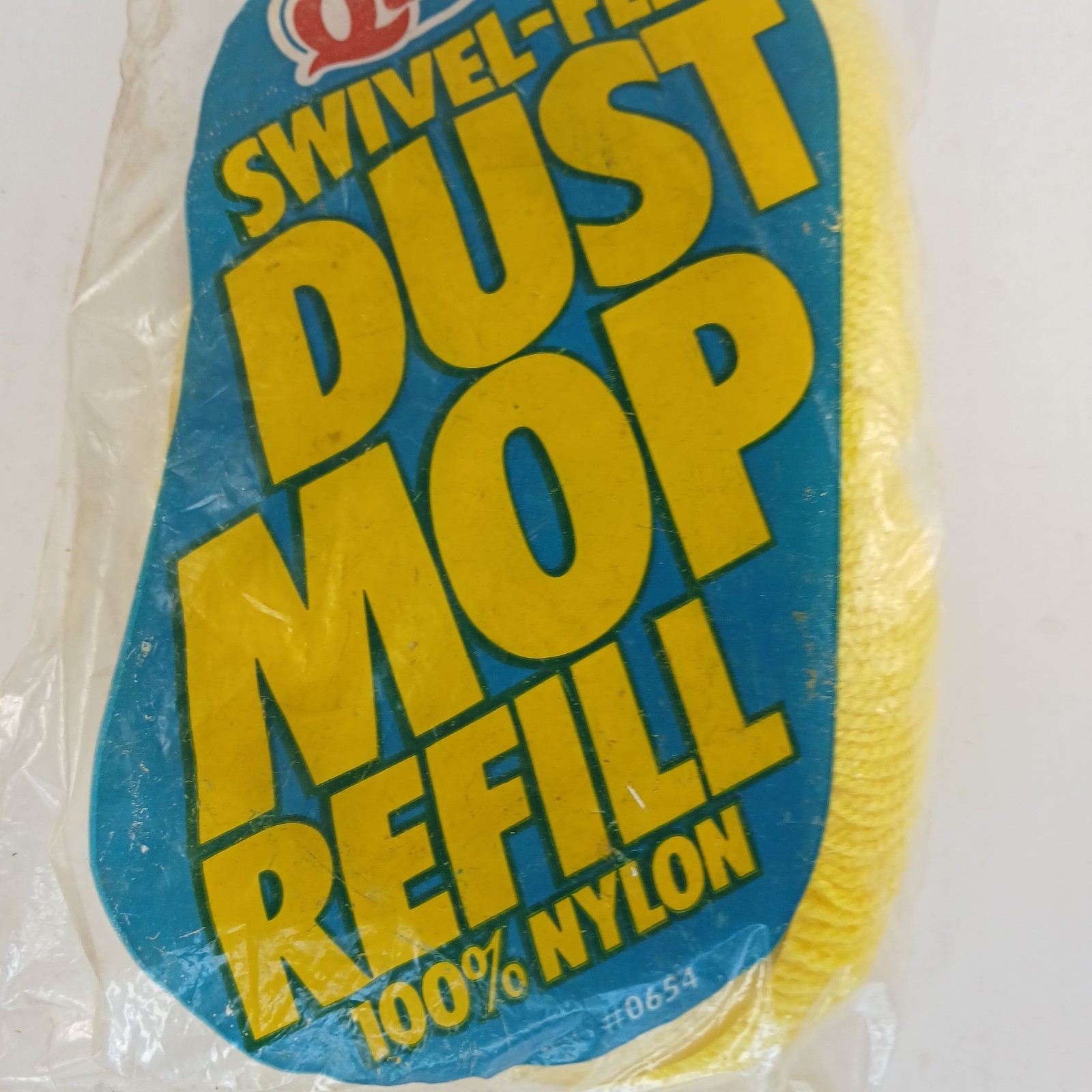 Quickie Brand Swivel-Flex Dust Mop Refill #0654 Type D Sealed Pkg Yellow NOS gallery