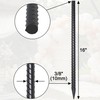 16 Inch Rebar Ground Stakes 20 Pack 3/8 Inch Diameter Straight Metal Stakes f... gallery