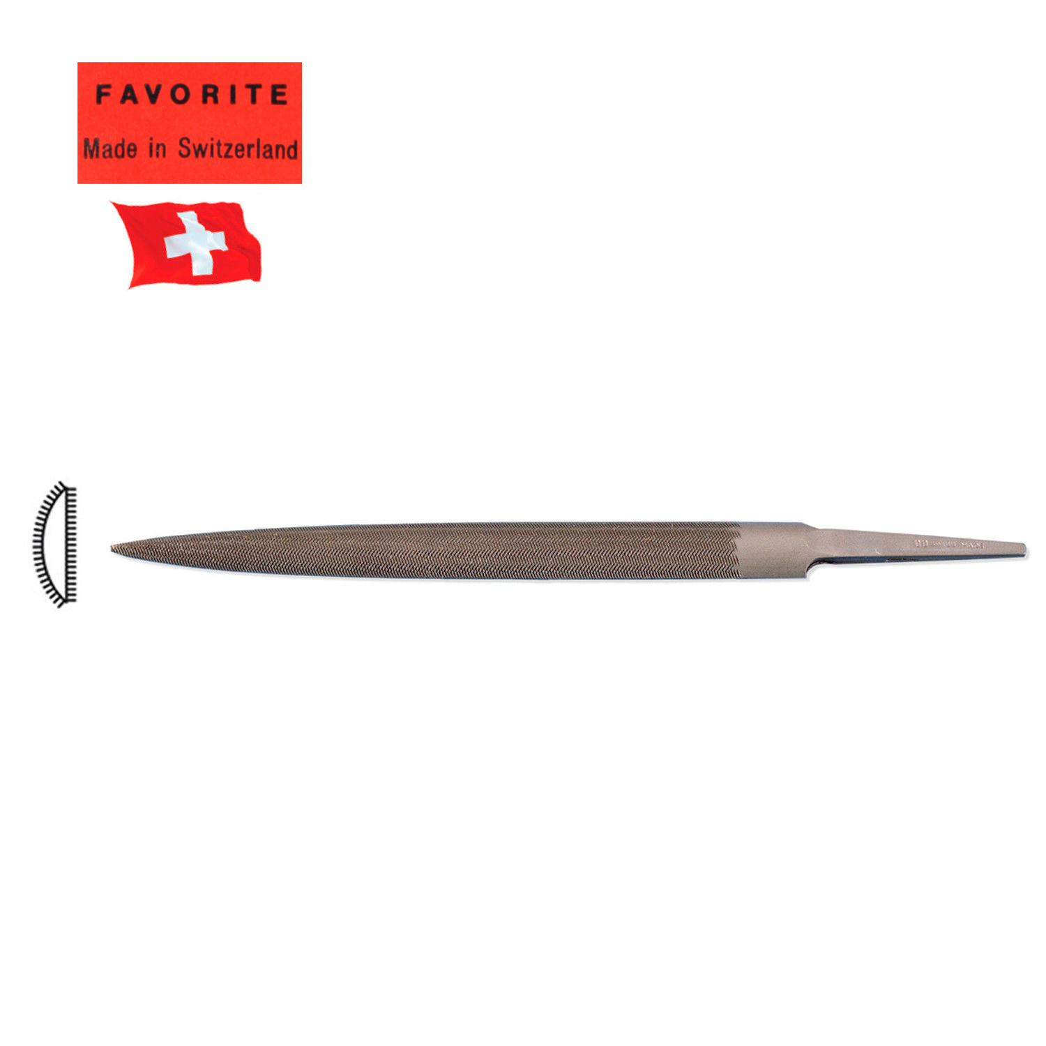 Favorite Swiss Precision Half-Round File, 8" & 21.0mm Width (Cut 0 - Cut 2) NEW! gallery