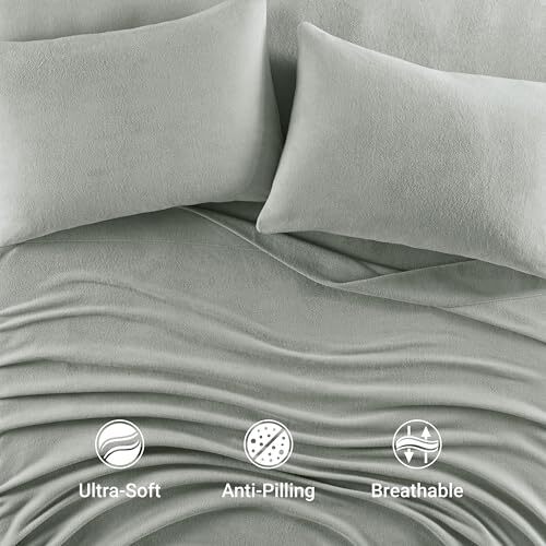 True North by Sleep Philosophy Micro Fleece Bed Sheet Assorted Sizes , Colors gallery