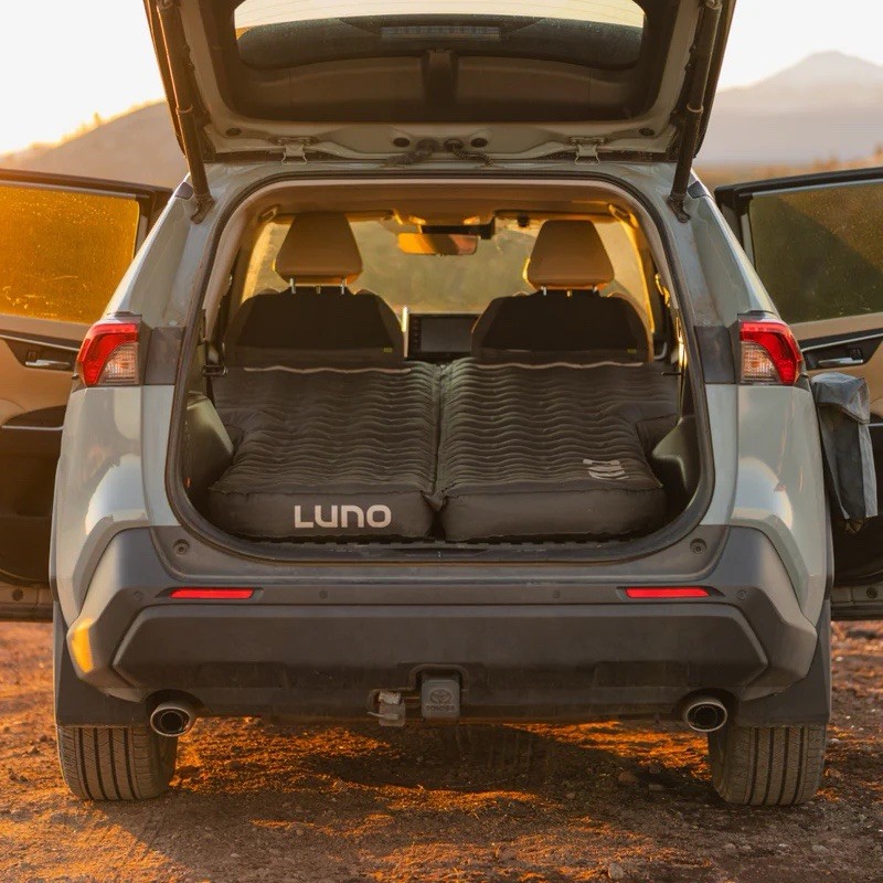 Luno Air Mattress 2-Person Inflatable Air Bed Gray 300D Oxford w/ Fitted Sheet gallery