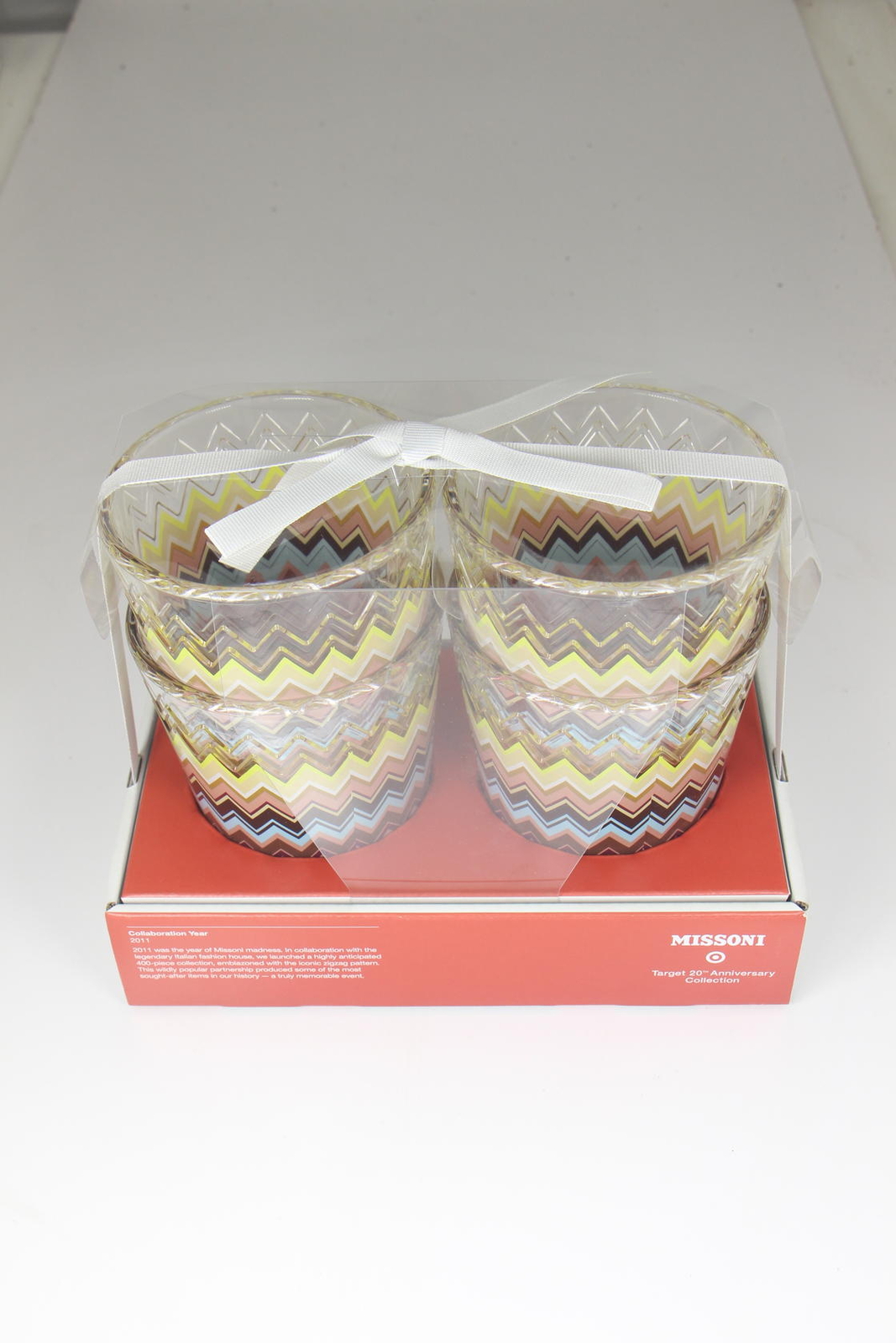 Missoni for Target Zig Zag Embossed Tumbler Set of 4 U8 gallery