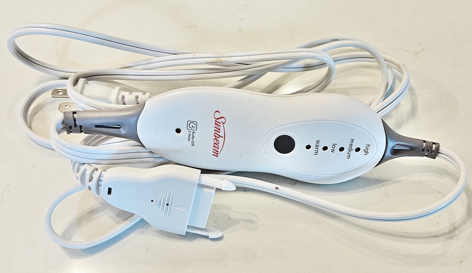 Sunbeam CAT94F Electric Heating Pad Controller SW115F 4 Prong Remote TESTED gallery