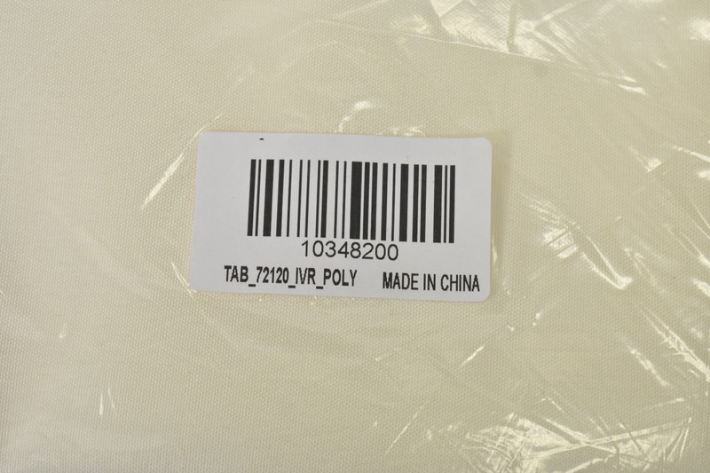 Rectangular Tablecloth Linen Ivory 72" x 120" 10348200 Dining Event Decor gallery