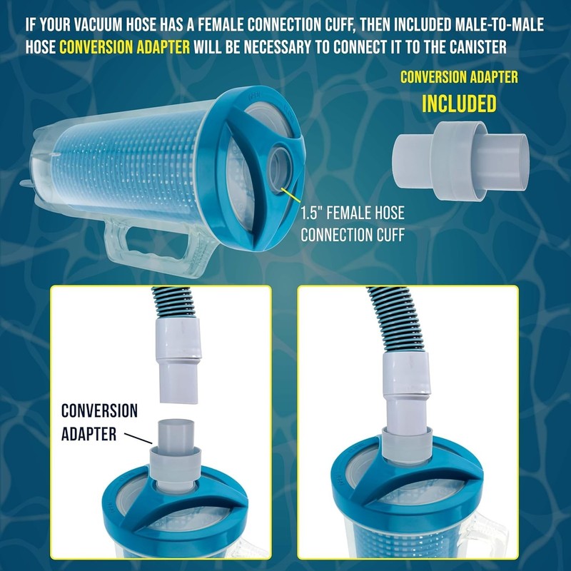 Clear Inline Pool Leaf Catcher - Lightweight & Highly Efficient Debris Collector gallery
