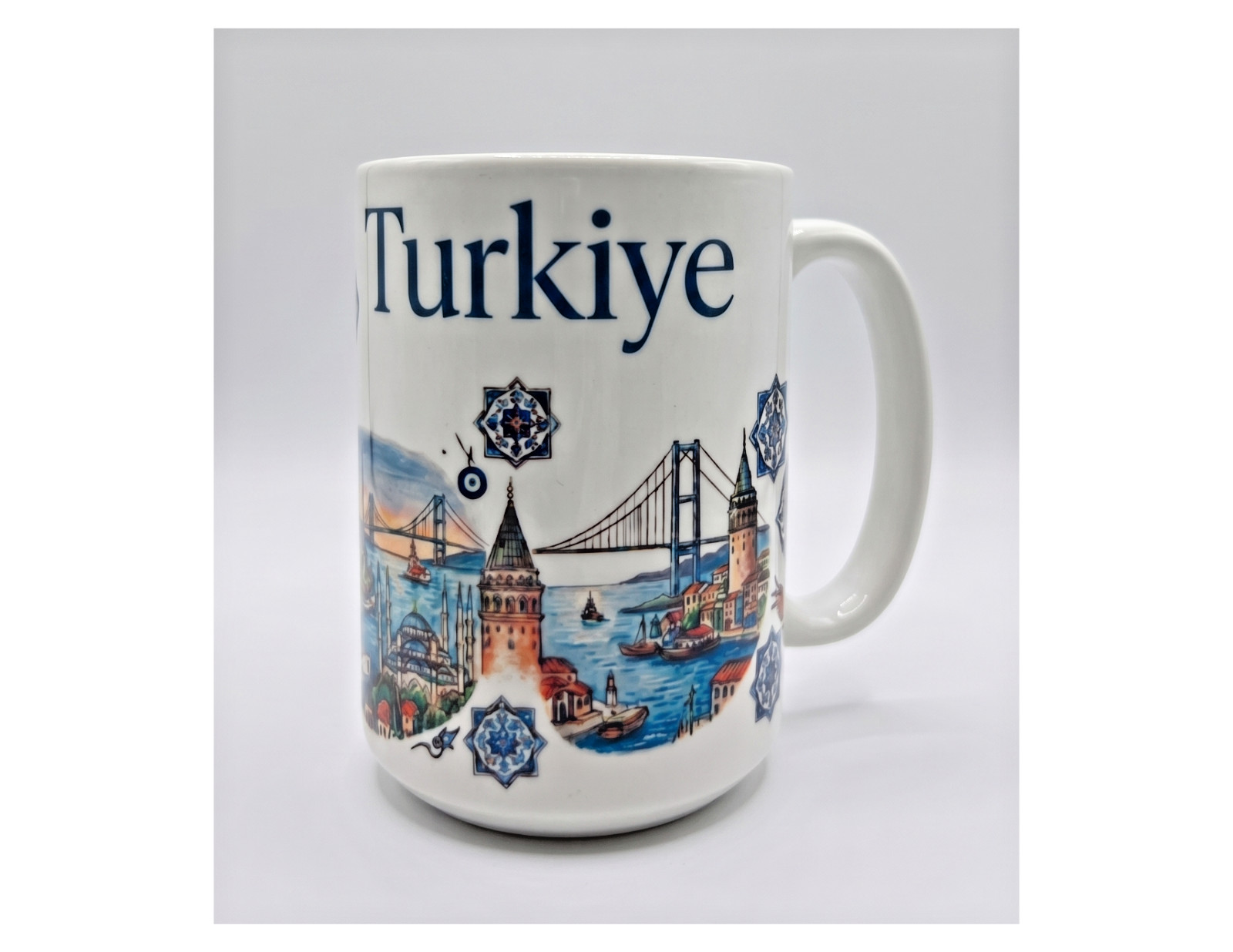 Mug - Istanbul Turkiye - Ceramic - 15oz - Hot or Cold gallery