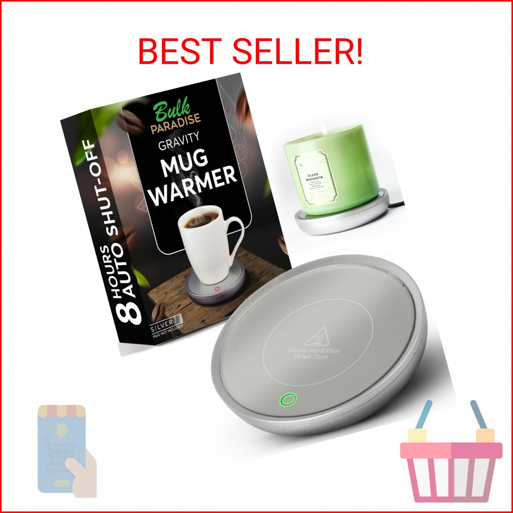Coffee Mug Warmer with Auto Shut-Off – Compact 17W Cup Warmer for Desk with Grav gallery