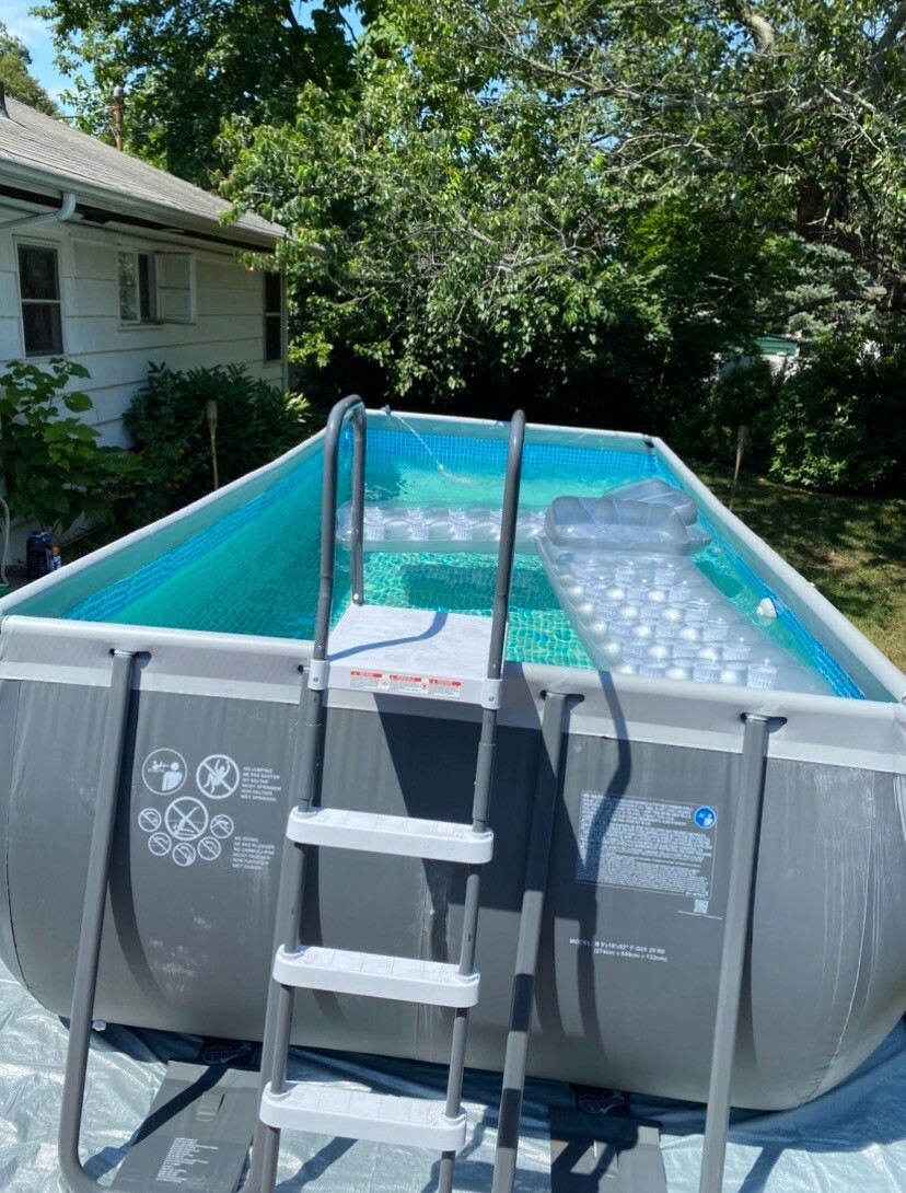 Pick Up Only- Intex 18ftX9ftX52in Ultra XTR Rectangular Pool w Sand Filter Pump gallery