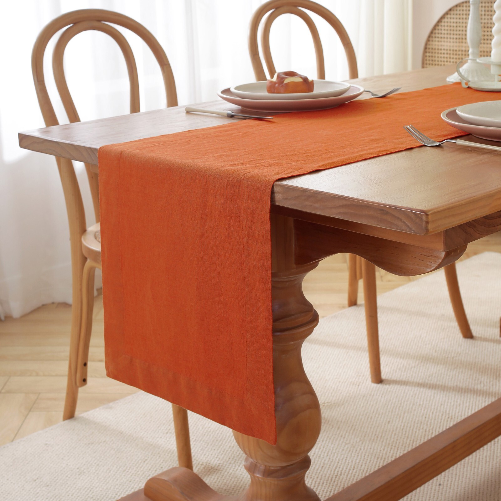 Premium French Linen Table Runner for Dining, Weddings, and Special Occasions gallery