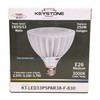 Keystone PAR38 LED Lamp Power Select 18/25/33W 2370/3100/3790 Lumens 3000K E26 gallery