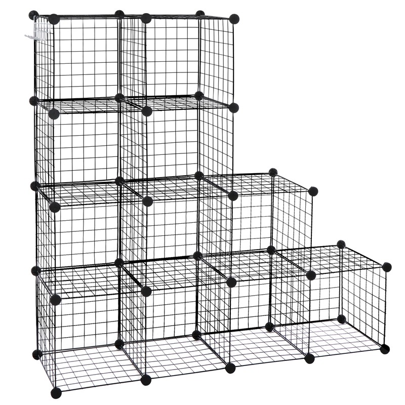 12-Cube Storage Shelf Wire Cube Storage Organizer DIY Closet Cabinet Indoor gallery