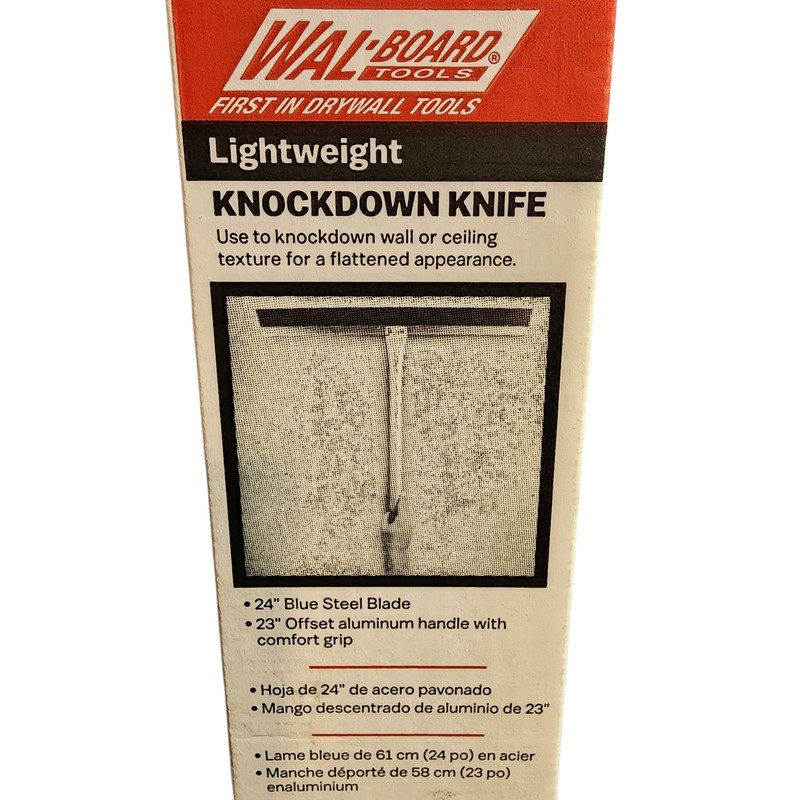 Wal-Board Knockdown Knife Wall Ceiling Texture Tool 24" Steel Blade & 23" Handle gallery