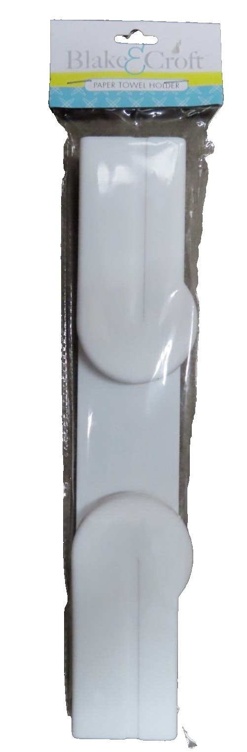 Blake & Croft Plastic Paper Towel Holder, 12" Wide Plastic White #G25454 NEW gallery
